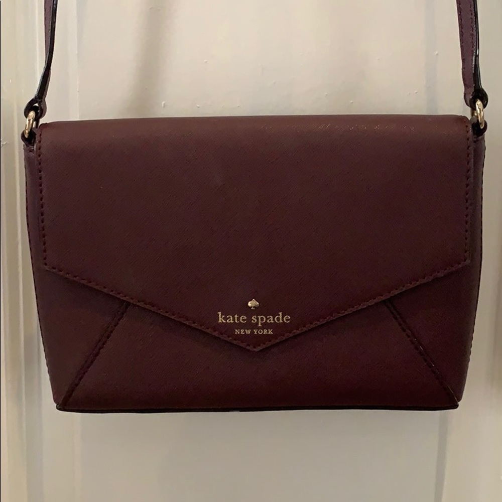 Maroon Kate Spade crossbody